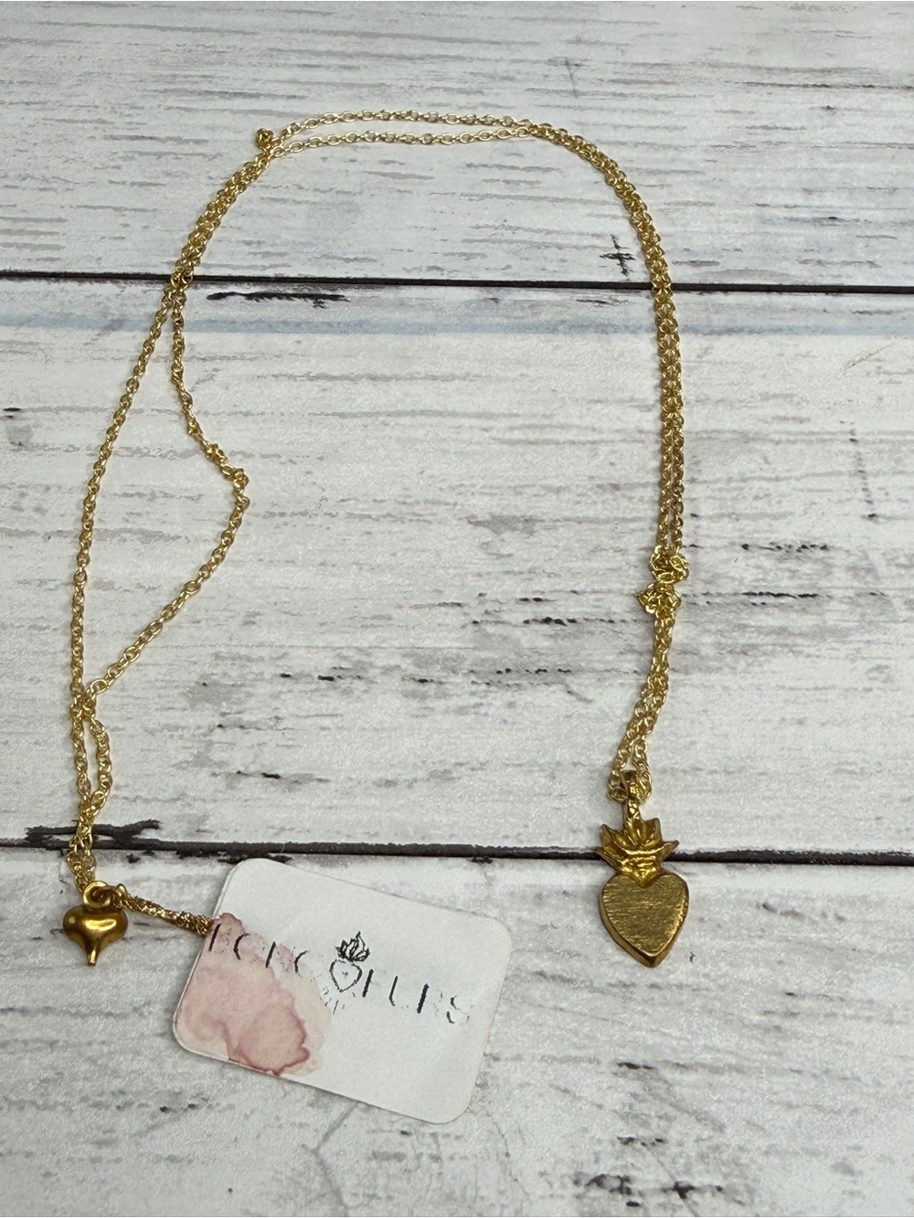 Unbranded Gold Heart Pendant Necklace - Women Jewelry